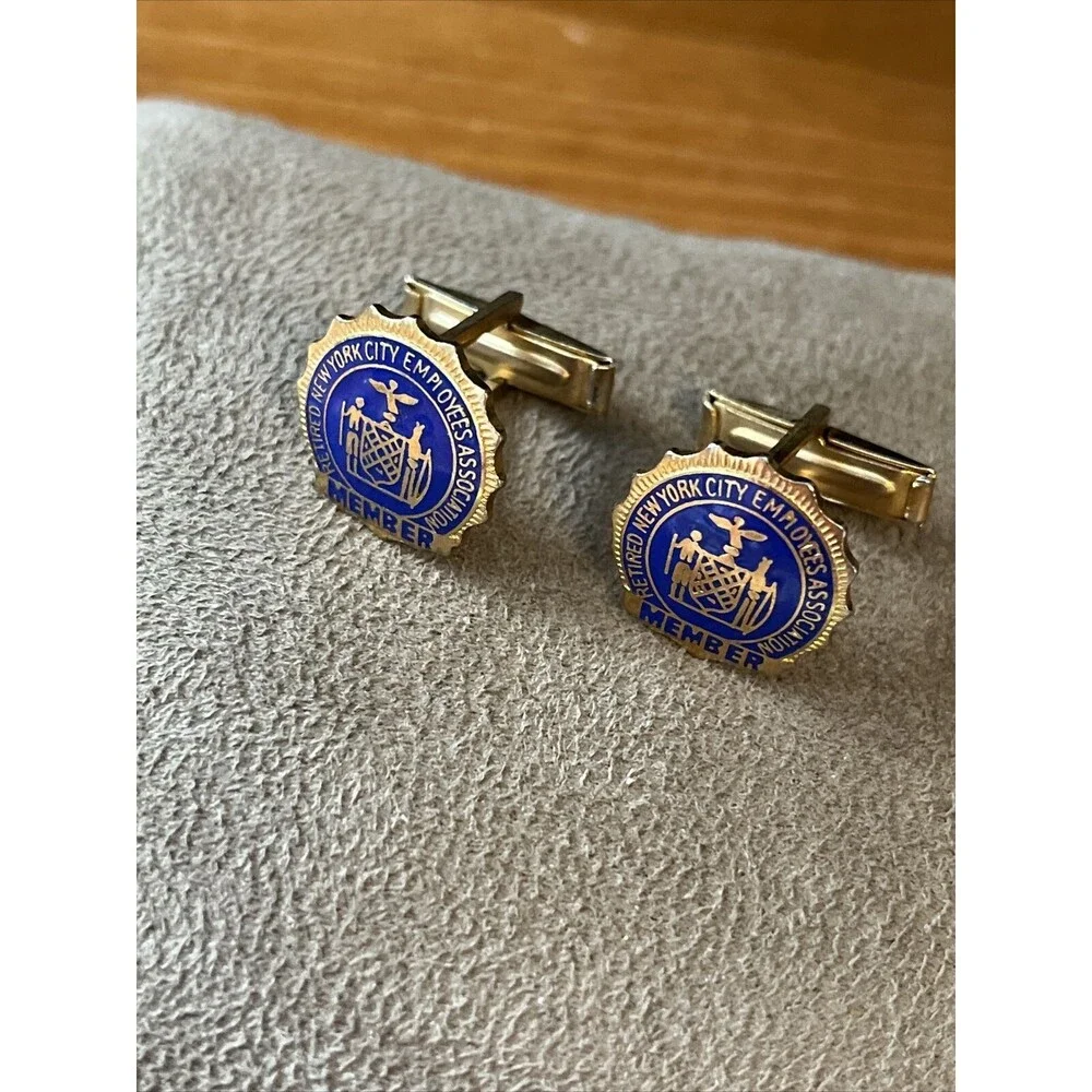 Vintage New York City Employees Assoc. Member Cufflinks